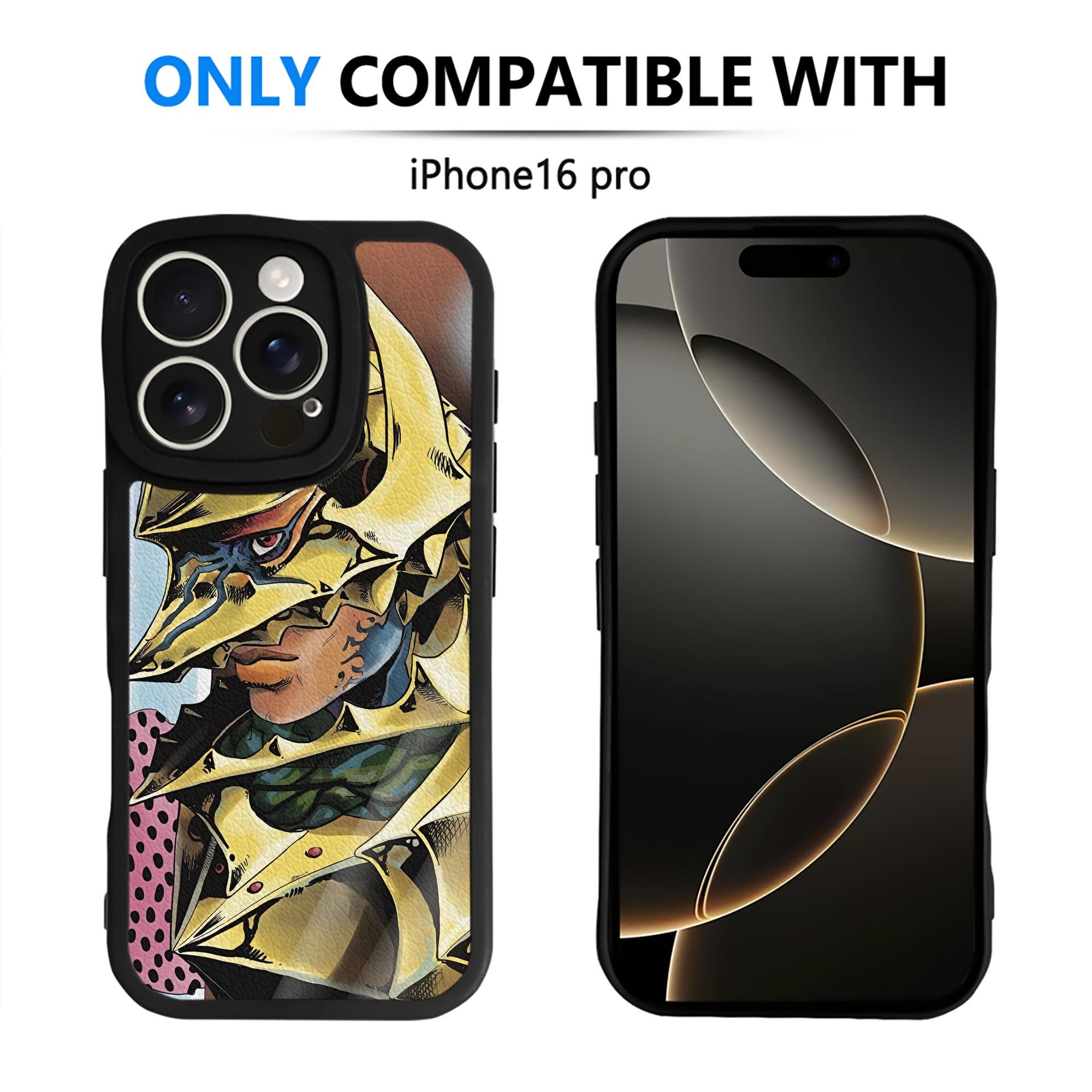 （画像用） 北斗の拳 Fist of the North Star 【iPhone 16シリーズ対応】シリコンスマホケース（レザー調） 材質：シリコン